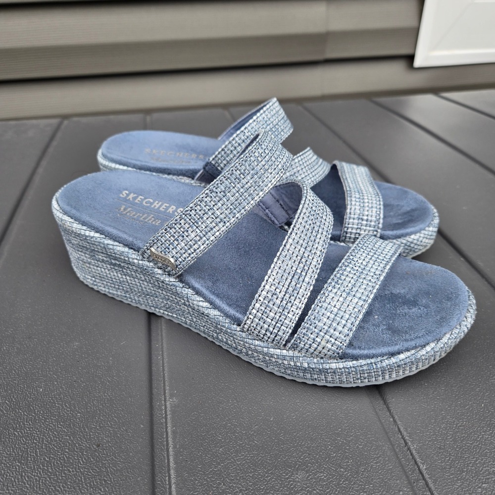 Skechers Martha Stewart Archfit women's sz 7 wedge sandals. Smoke odor